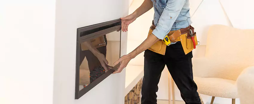 Metal Fireplace Installation in Hoboken, New Jersey