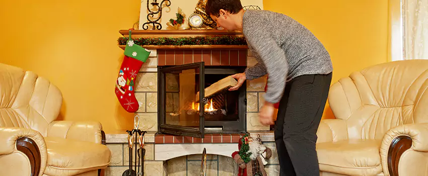 Rusted Metal Fireplace Restoration in Hoboken, New Jersey