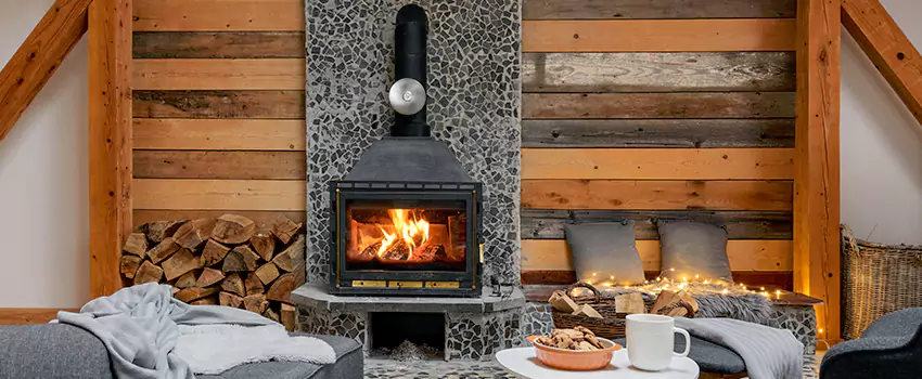 Thelin Hearth Products Direct Vent Gas Stove Fireplace Inspection in Hoboken, New Jersey